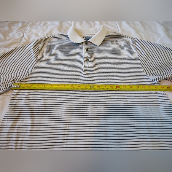 Men's Jos. A. Bank Leadbetter Striped Golf Shirt (Med) π©Άβ³ππ€π©Ά - Picture 10 of 16